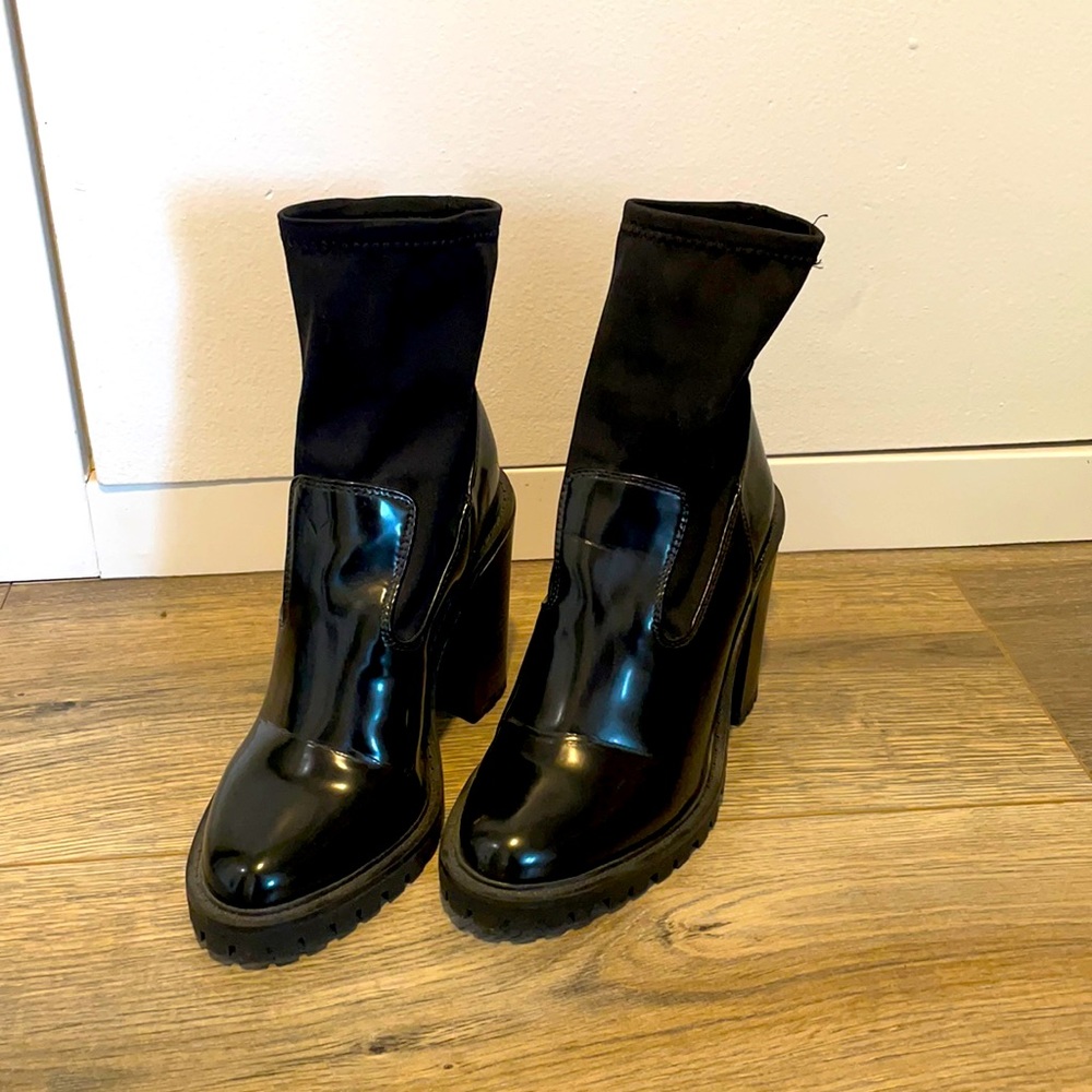 ASOS black sock Boots!